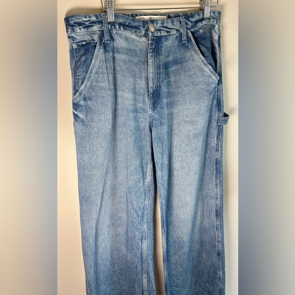 rag & bone faded blue relaxed carpenter jeans - Picture 2 of 11